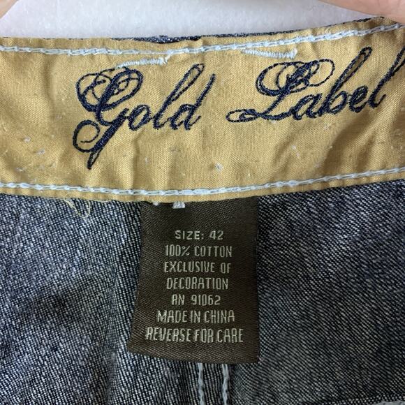 Vibe SGL Gold Label Mens Y2K Long Shorts Sz 42 Below Knee Street Skate Hip Hop - Picture 12 of 15